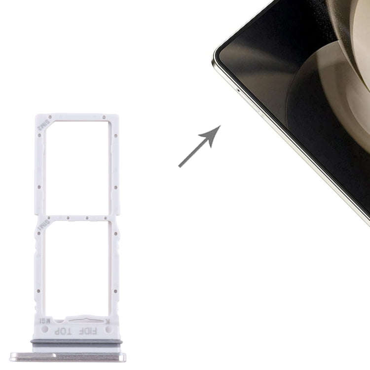 For Samsung Galaxy Z Fold5 SM-F946 Original SIM + SIM Card Tray (Silver)
