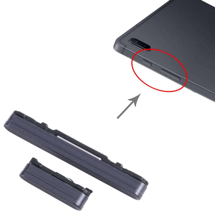 For Samsung Galaxy Tab S7 FE SM-T730/T733/T736B/T735 1set Original Power Button + Volume Control ...