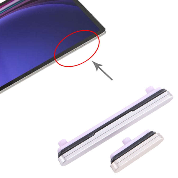 For Samsung Galaxy Tab S9+ SM-X810/X816/X818 1set Original Power Button + Volume Control Button (...