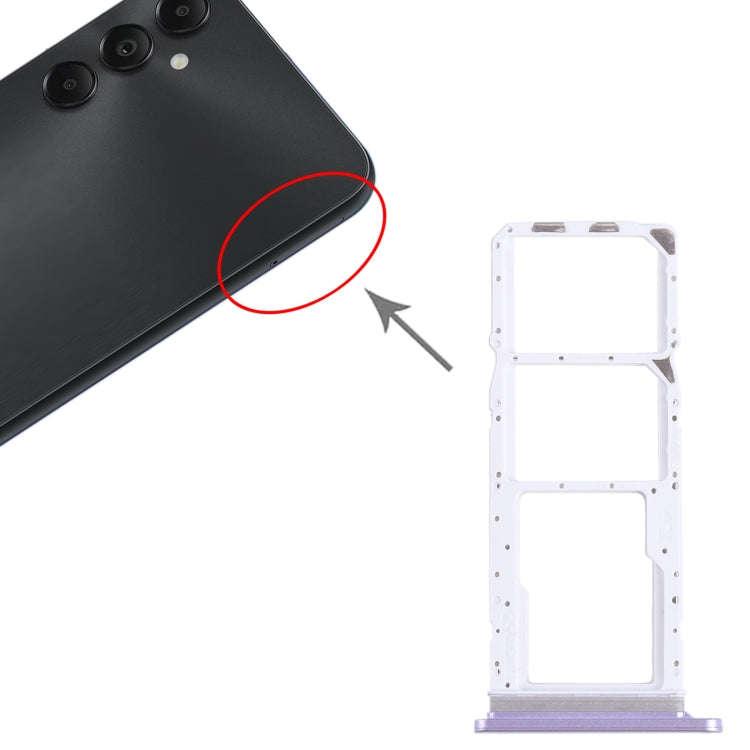 For Samsung Galaxy A05s SM-A057 Original SIM + SIM Card Tray + Micro SD Card Tray (Purple)