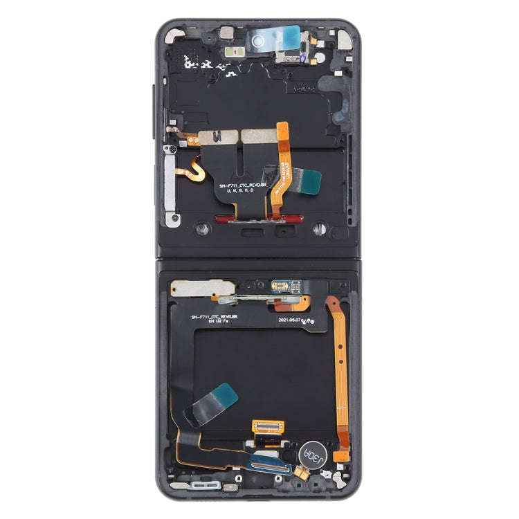 For Samsung Galaxy Z Flip3 SM-F711 Original LCD Screen Digitizer Full Assembly with Frame (Black)