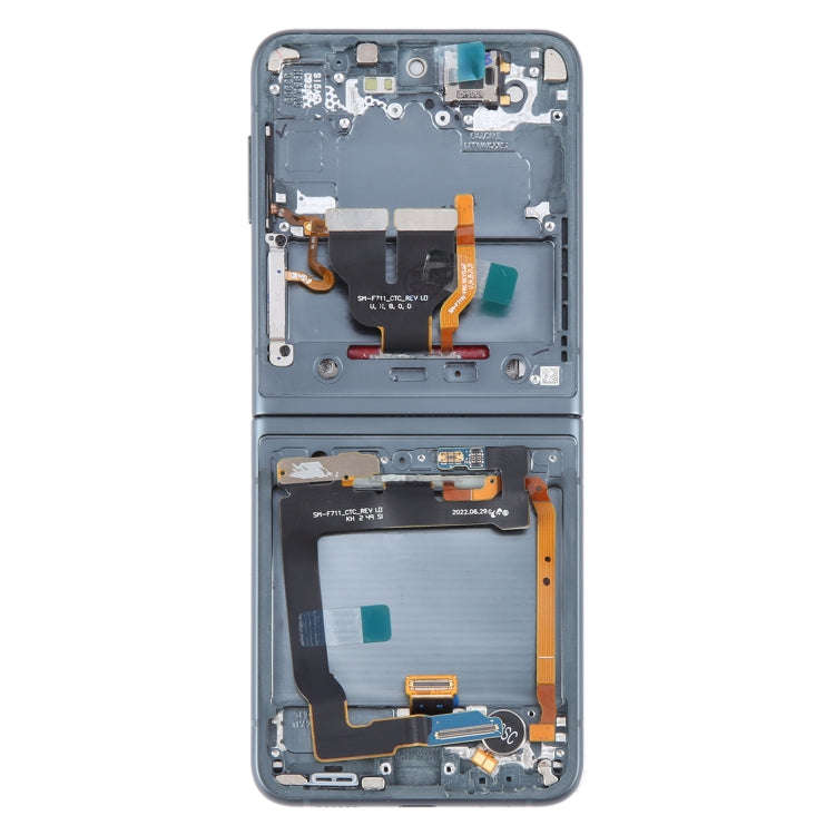 For Samsung Galaxy Z Flip3 SM-F711 Original LCD Screen Digitizer Full Assembly with Frame (Green)