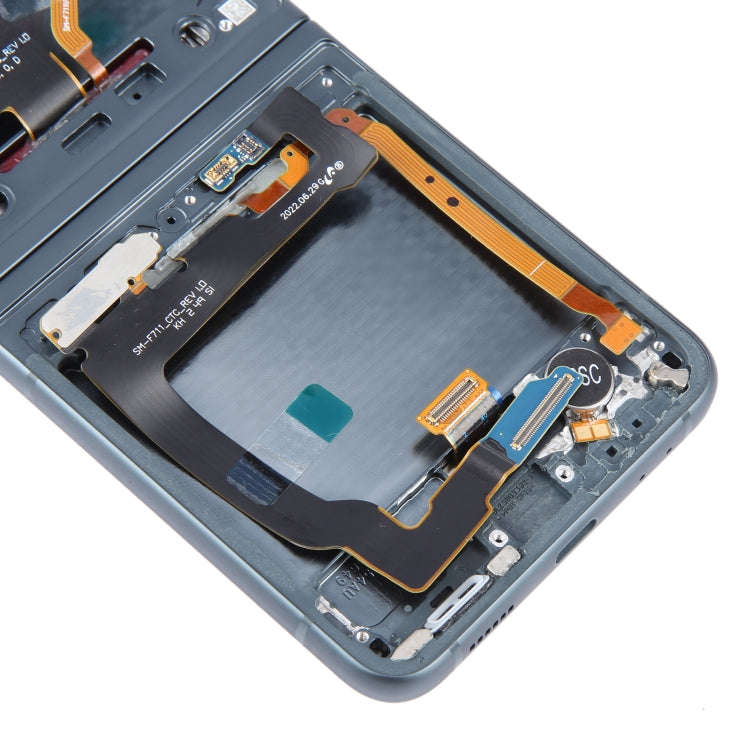 For Samsung Galaxy Z Flip3 SM-F711 Original LCD Screen Digitizer Full Assembly with Frame (Green)