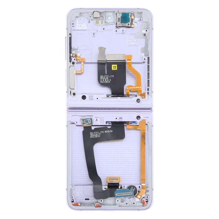 For Samsung Galaxy Z Flip4 SM-F721 Original LCD Screen Digitizer Full Assembly with Frame (Purple)