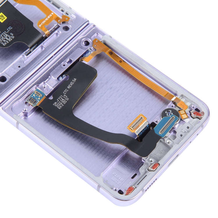 For Samsung Galaxy Z Flip4 SM-F721 Original LCD Screen Digitizer Full Assembly with Frame (Purple)