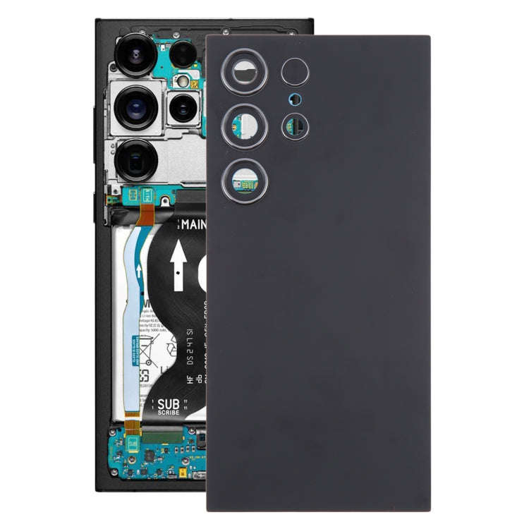 For Samsung Galaxy S24 Ultra SM-S928B OEM Battery Back Cover with Camera Lens Cover(Black)