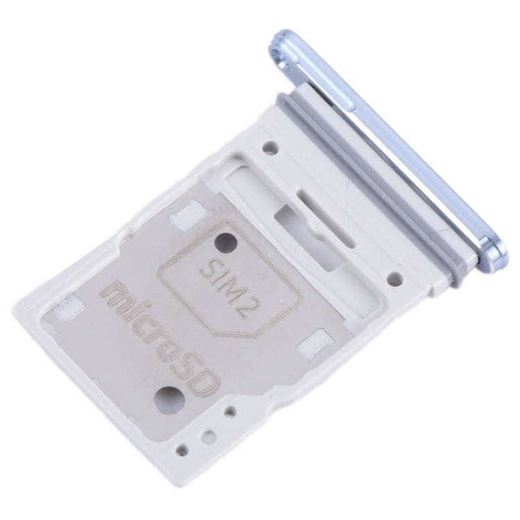 For Samsung Galaxy A55 SM-A556B Original SIM Card Tray + SIM / Micro SD Card Tray (Blue)