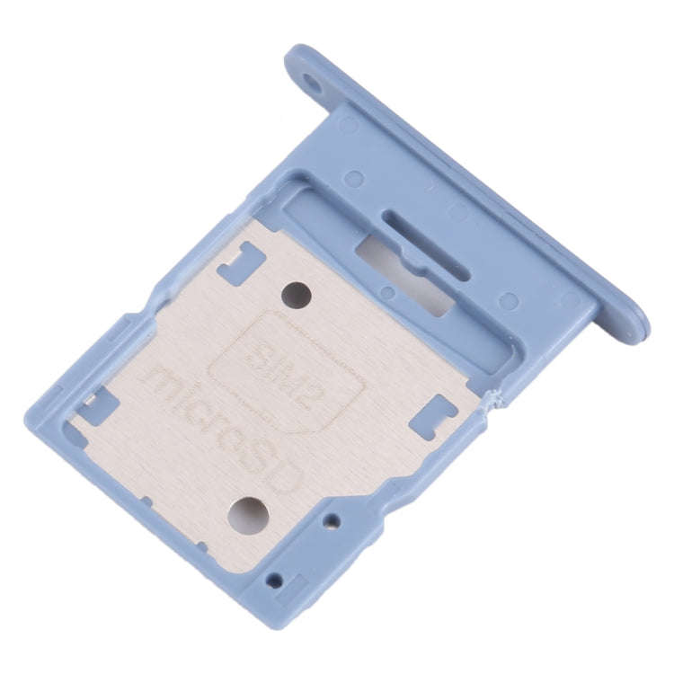 For Samsung Galaxy A15 4G SM-A155F Original SIM Card Tray + SIM / Micro SD Card Tray (Blue)