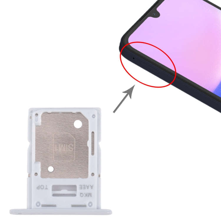 For Samsung Galaxy A15 4G SM-A155F Original SIM Card Tray + SIM / Micro SD Card Tray (Baby Blue)