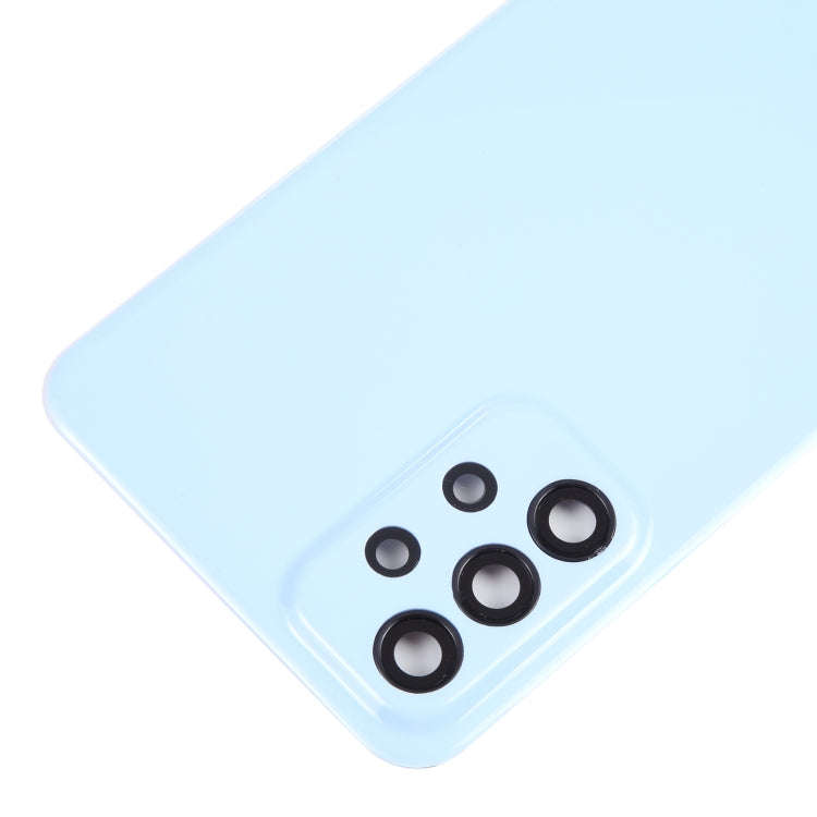 For Samsung Galaxy A23 4G SM-A235F Original Battery Back Cover with Camera Lens Cover(Blue)