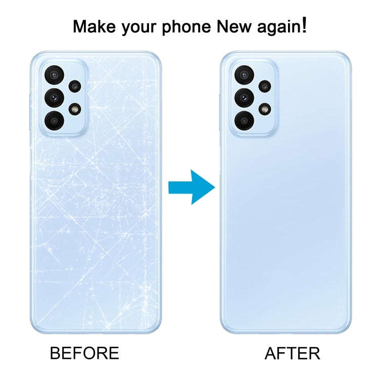 For Samsung Galaxy A23 4G SM-A235F Original Battery Back Cover with Camera Lens Cover(White)