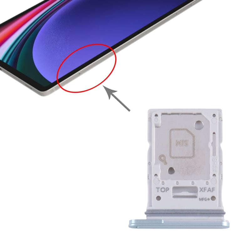 For Samsung Galaxy Tab S9 Ultra 5G SM-X916 Original SIM + Micro SD Card Tray (Green)