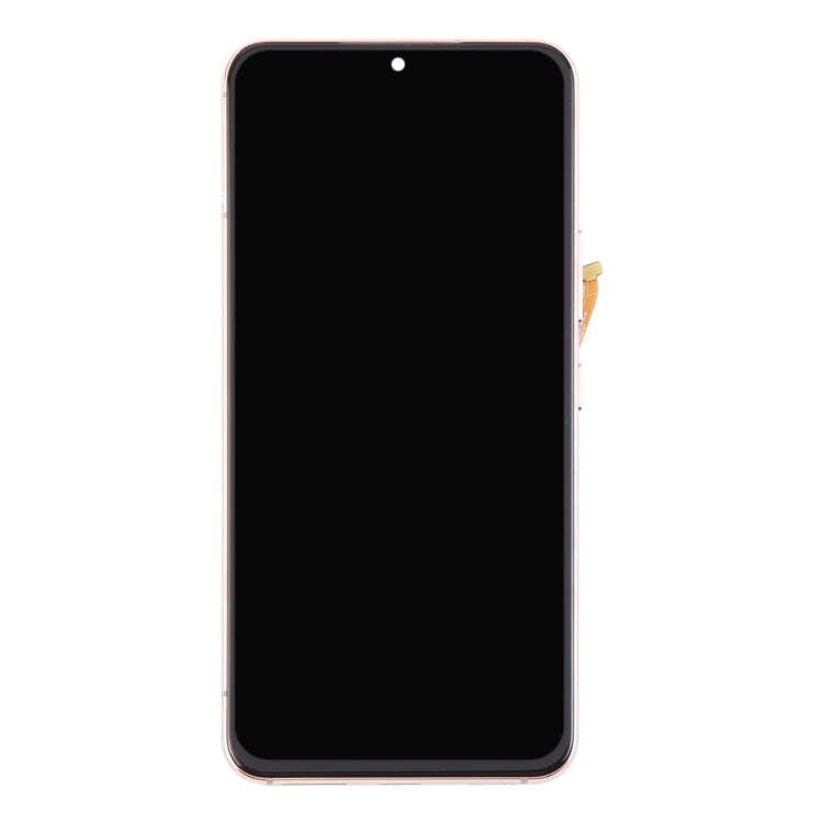 For Samsung Galaxy S22 5G SM-S901B Original LCD Screen Digitizer Full Assembly with Frame (Gold)