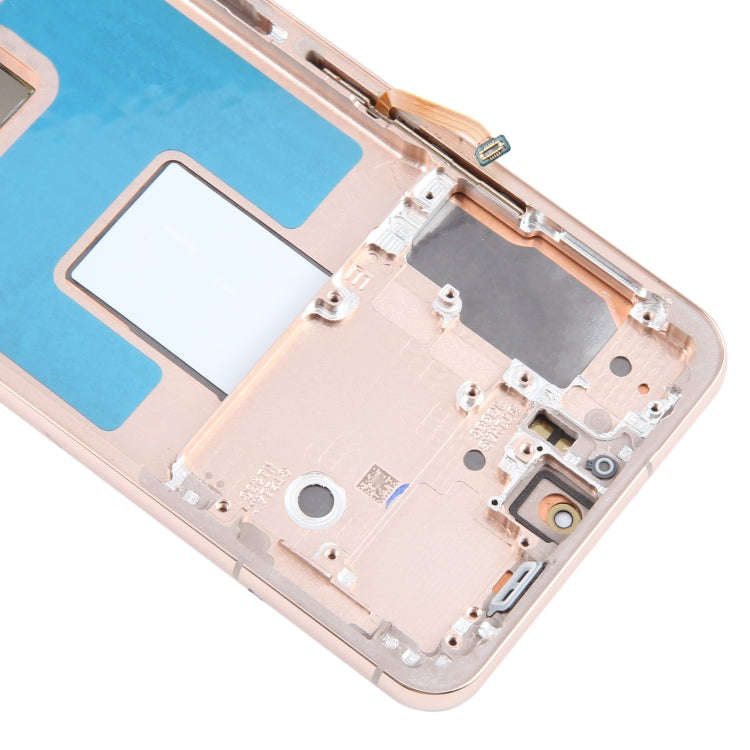 For Samsung Galaxy S22 5G SM-S901B Original LCD Screen Digitizer Full Assembly with Frame (Gold)