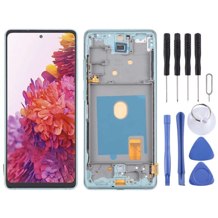 For Samsung Galaxy S20 FE SM-G780F 6.43 inch OLED LCD Screen Digitizer Full Assembly with Frame (...