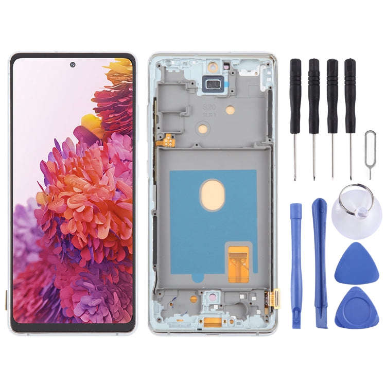 For Samsung Galaxy S20 FE SM-G780F 6.43 inch OLED LCD Screen Digitizer Full Assembly with Frame (...