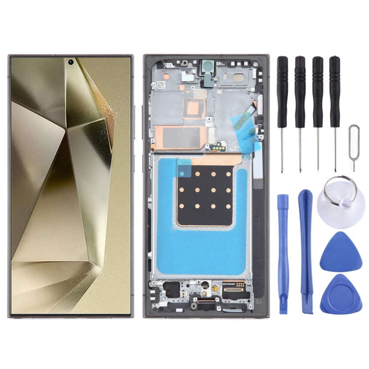 For Samsung Galaxy S24 Ultra SM-S928B 6.78 inch OLED LCD Screen Digitizer Full Assembly with Fram...
