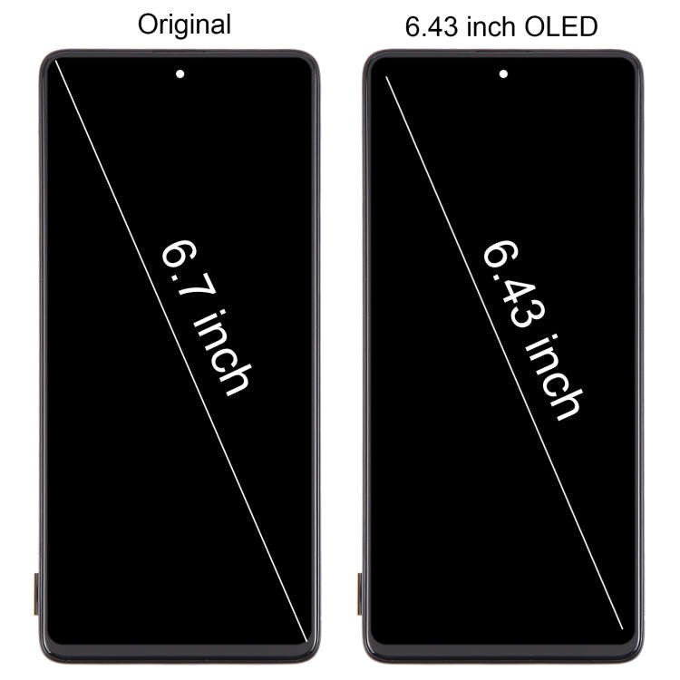 For Samsung Galaxy A71 4G SM-A715F 6.43 inch OLED LCD Screen Digitizer Full Assembly with Frame (...