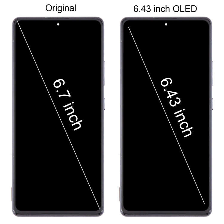 For Samsung Galaxy A71 5G SM-A716B 6.43 inch OLED LCD Screen Digitizer Full Assembly with Frame (...