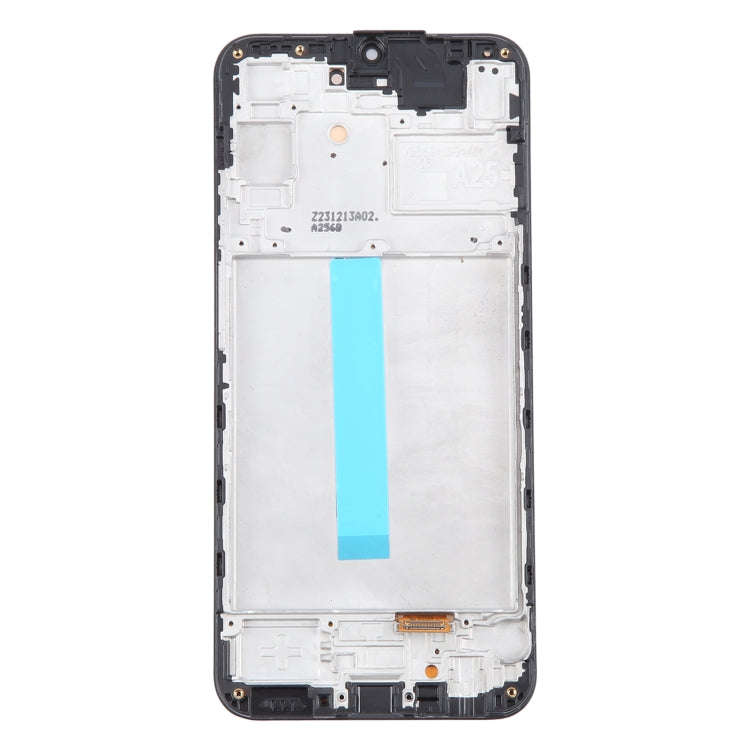 For Samsung Galaxy A25 SM-A256B 6.36 inch OLED LCD Screen Digitizer Full Assembly with Frame (Black)