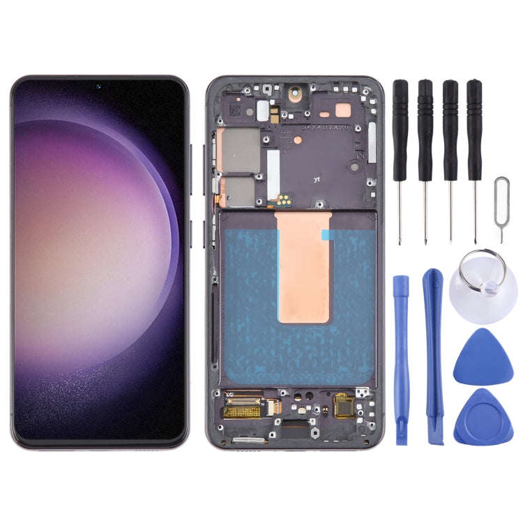 For Samsung Galaxy S23 SM-S911B 6.43 inch US Version OLED LCD Screen Digitizer Full Assembly with...