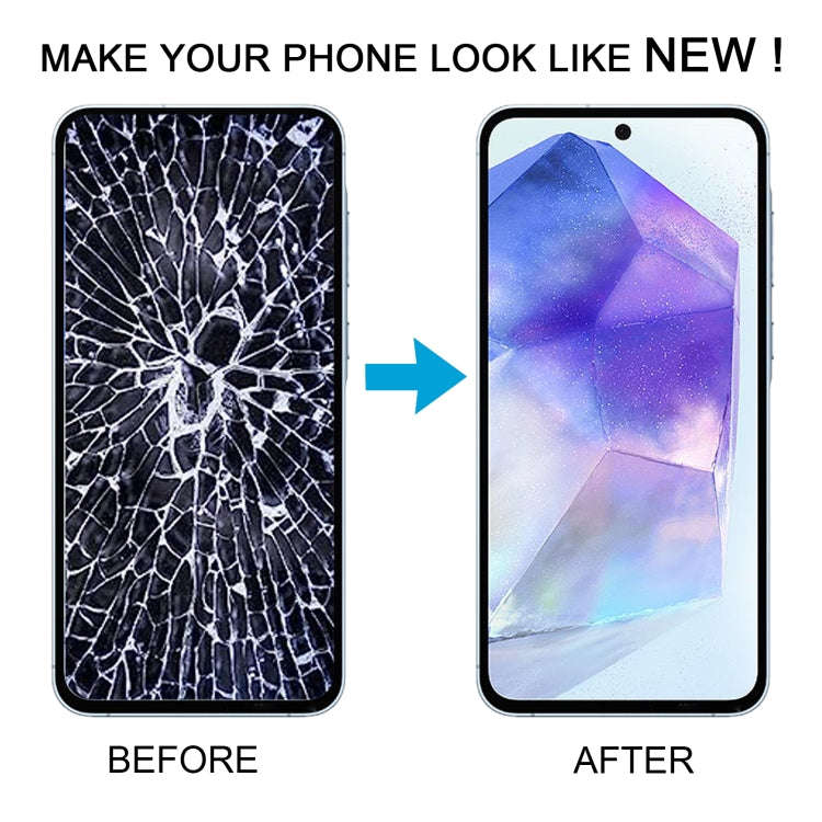 For Samsung Galaxy A35 SM-A356B 6.43 inch OLED LCD Screen Digitizer Full Assembly with Frame(Dark...