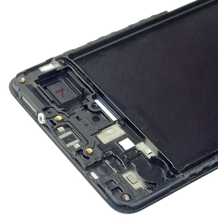 For Galaxy A7 (2018) / A750 Front Housing LCD Frame Bezel Plate (Black)