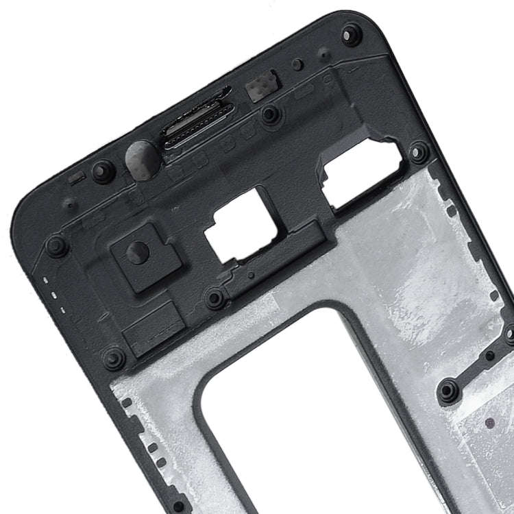 For Galaxy C5 Front Housing LCD Frame Bezel Plate (Black)