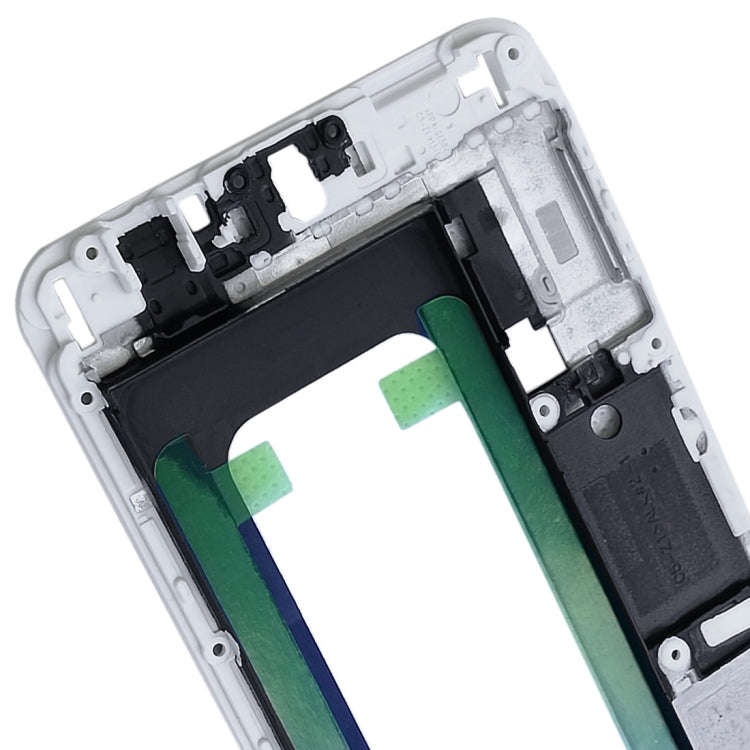 For Galaxy C5 Front Housing LCD Frame Bezel Plate (White)