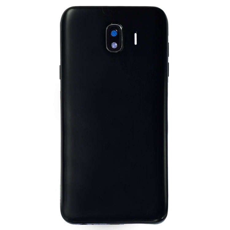 For Galaxy J4, J400F/DS, J400G/DS Back Cover + Middle Frame Bezel Plate (Black)