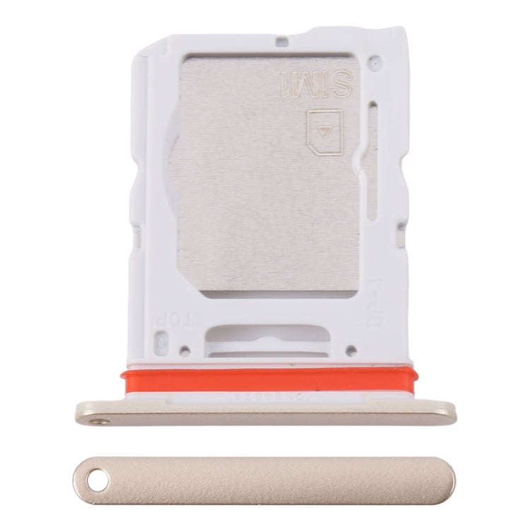 For Samsung Galaxy M55 SM-M556B Original SIM Card Tray + SIM Card Tray / Micro SD Card Tray (Gold)