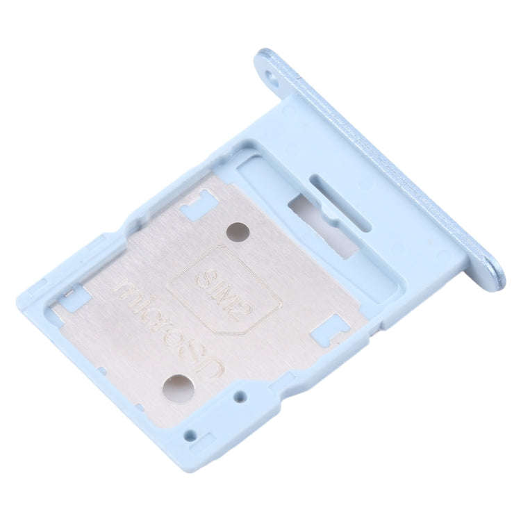 For Samsung Galaxy M15 SM-M156B Original SIM Card Tray + SIM Card Tray / Micro SD Card Tray (Blue)