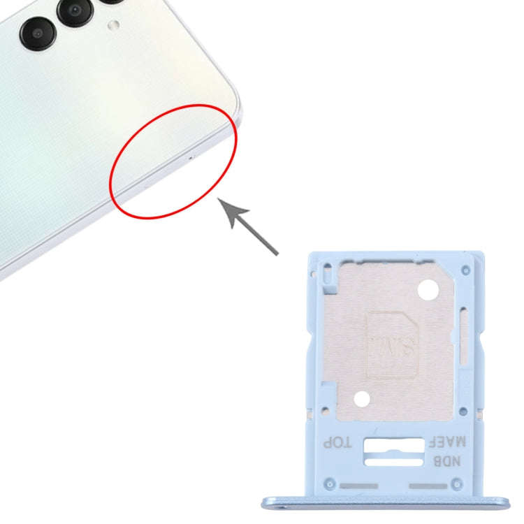 For Samsung Galaxy M15 SM-M156B Original SIM Card Tray + SIM Card Tray / Micro SD Card Tray (Blue)