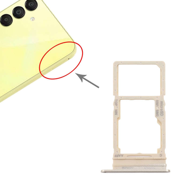 For Samsung Galaxy A16 5G SM-A166B Original SIM + SIM / Micro SD Card Tray (Gold)