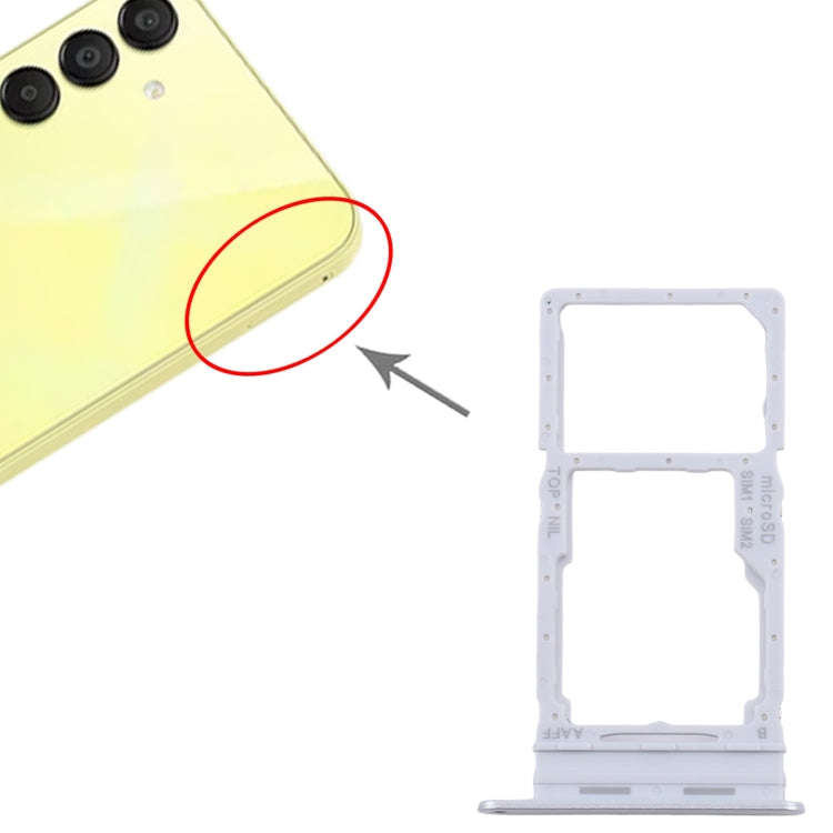 For Samsung Galaxy A16 5G SM-A166B Original SIM + SIM / Micro SD Card Tray (Silver)