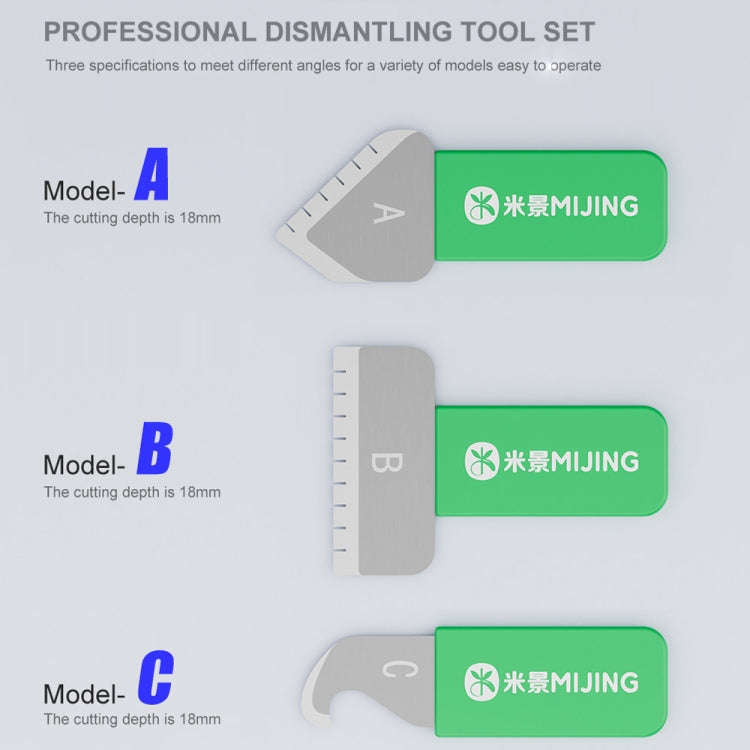 Mijing ABC Multipurpose Tooth-Type Professional LCD Screen Dismantling Tool Set