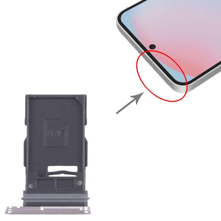 For Samsung Galaxy S24 FE SM-S721B Original SIM Card Tray (Silver)