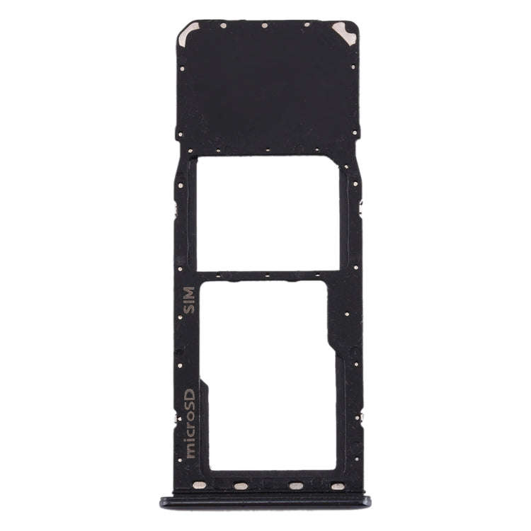 For Galaxy A20 A30 A50 SIM Card Tray + Micro SD Card Tray (Black)