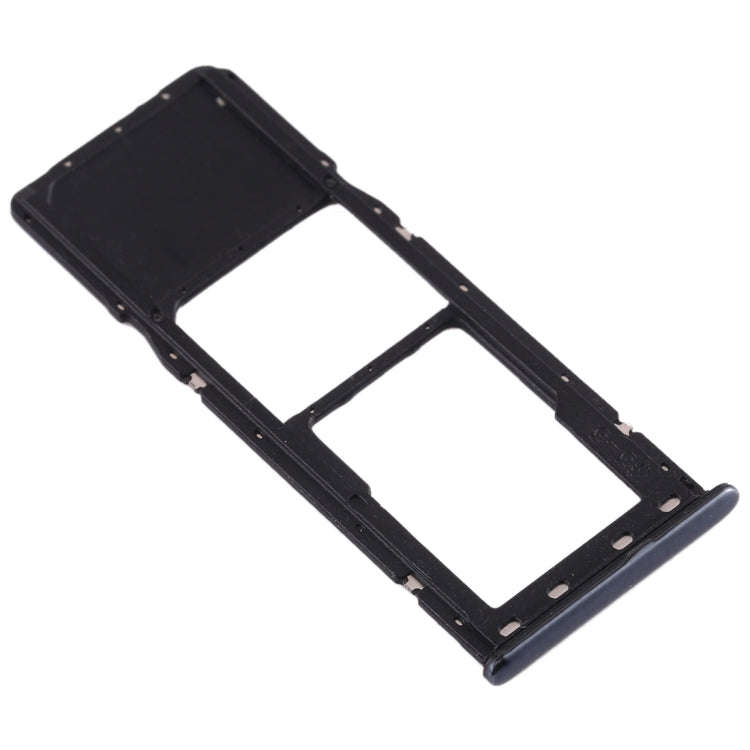 For Galaxy A20 A30 A50 SIM Card Tray + Micro SD Card Tray (Black)