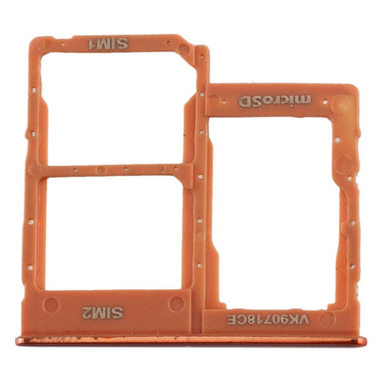 For Galaxy A40 SIM Card Tray + SIM Card Tray + Micro SD Card Tray (Orange)