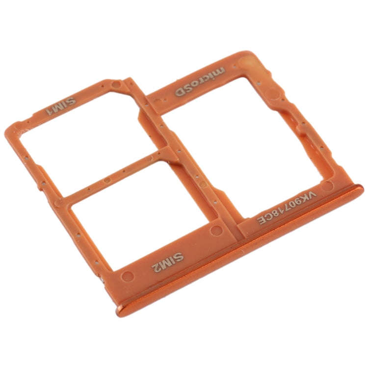For Galaxy A40 SIM Card Tray + SIM Card Tray + Micro SD Card Tray (Orange)