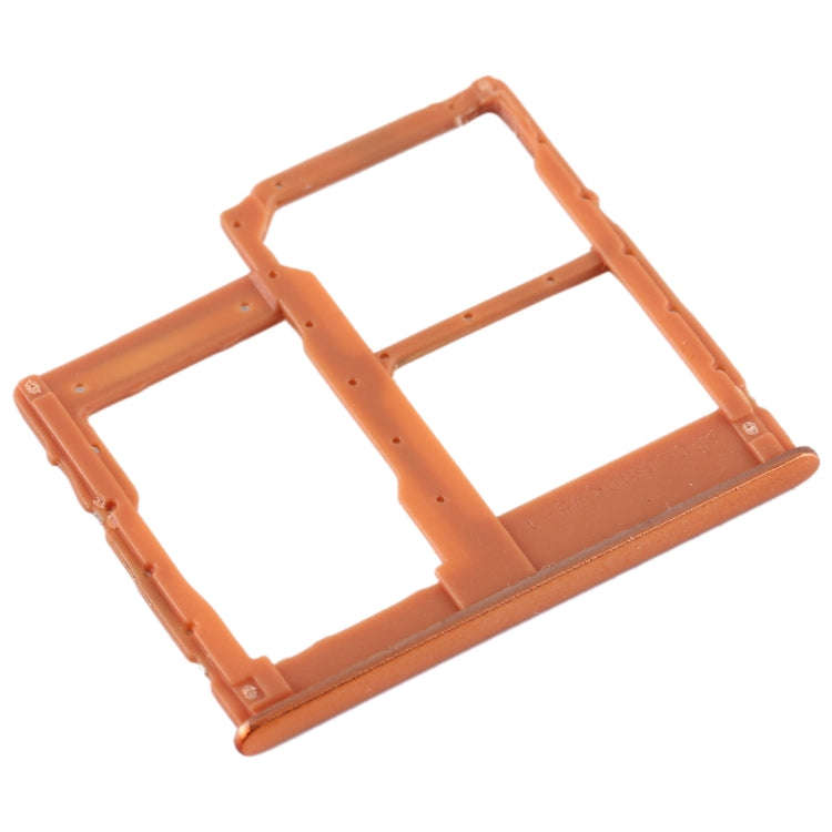 For Galaxy A40 SIM Card Tray + SIM Card Tray + Micro SD Card Tray (Orange)