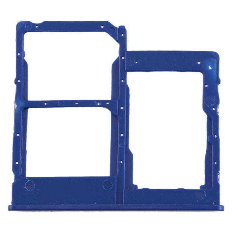 For Galaxy A40 SIM Card Tray + SIM Card Tray + Micro SD Card Tray (Blue)