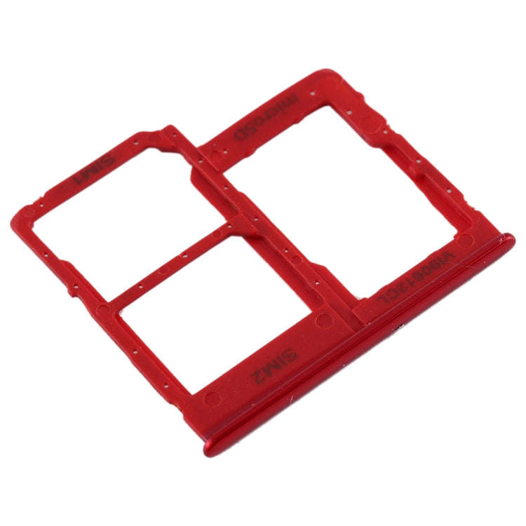 For Galaxy A40 SIM Card Tray + SIM Card Tray + Micro SD Card Tray (Red)