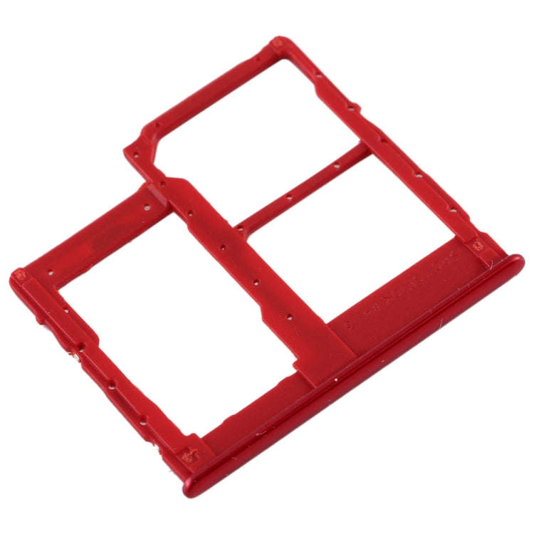 For Galaxy A40 SIM Card Tray + SIM Card Tray + Micro SD Card Tray (Red)