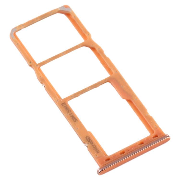 For Galaxy A20 A30 A50 SIM Card Tray + SIM Card Tray + Micro SD Card Tray (Orange)