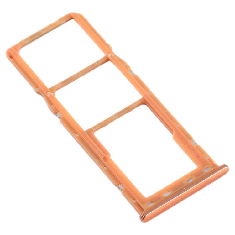 For Galaxy A20 A30 A50 SIM Card Tray + SIM Card Tray + Micro SD Card Tray (Orange)