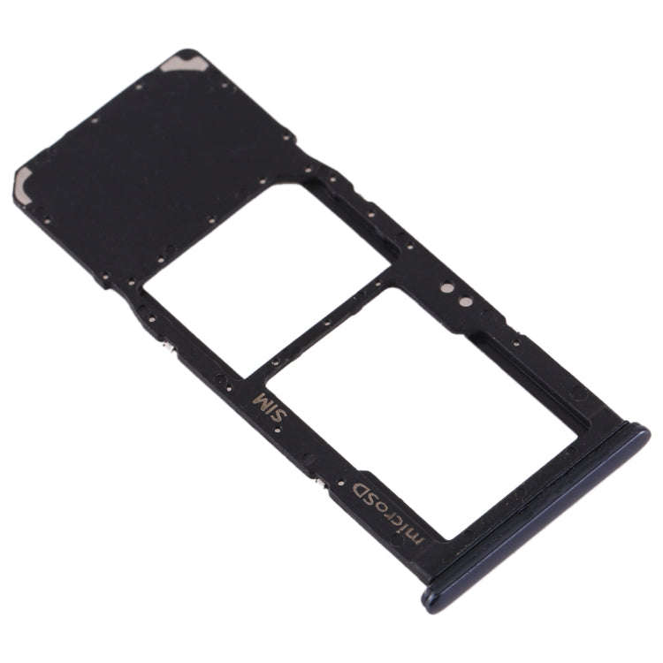 For Galaxy A70 SIM Card Tray + Micro SD Card Tray (Black)
