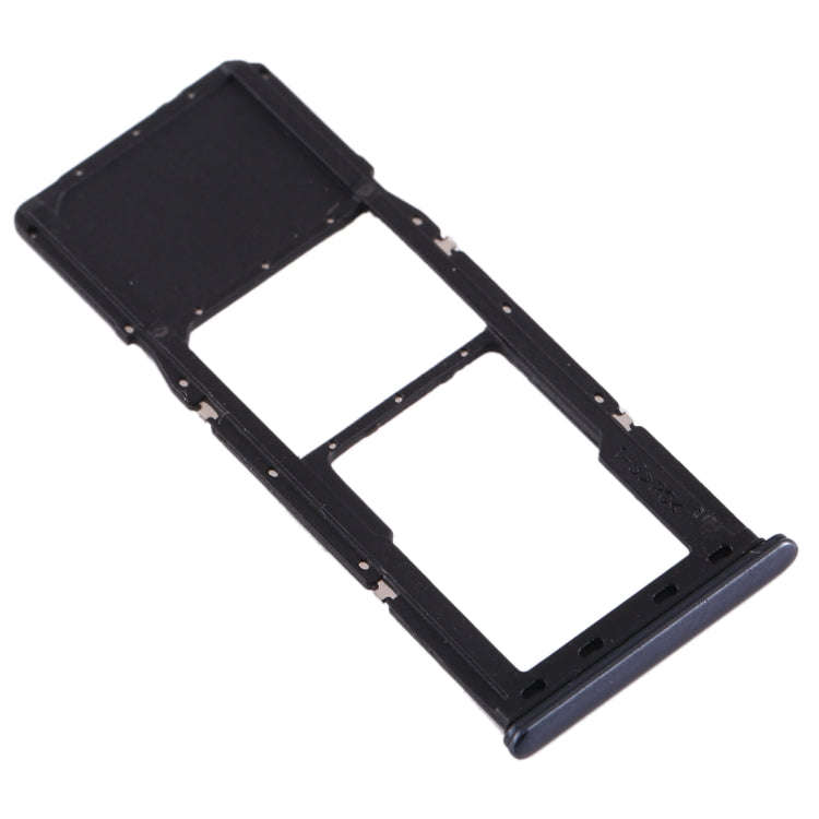 For Galaxy A70 SIM Card Tray + Micro SD Card Tray (Black)