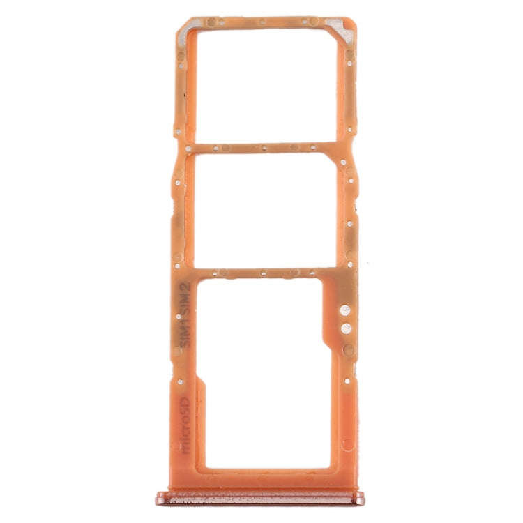 For Galaxy A70 SIM Card Tray + SIM Card Tray + Micro SD Card Tray (Orange)